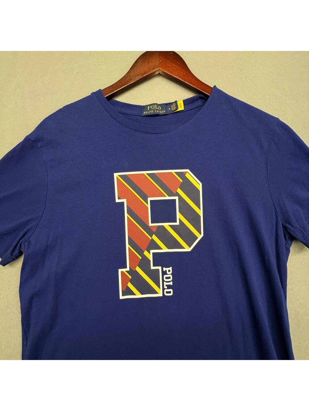 Polo Ralph Lauren Navy Blue Graphic T-Shirt Size M